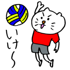 [LINEスタンプ] もっくんのかわいいスポーツ応援ねこ