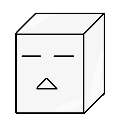 [LINEスタンプ] 四角いなにかの表情スタンプ