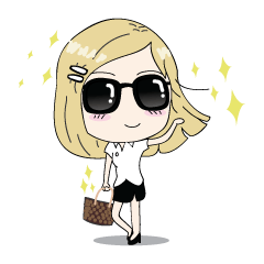 [LINEスタンプ] Nancy - Shopaholic and Happy Girl