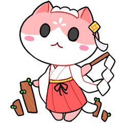 [LINEスタンプ] みこねこの画像（メイン）