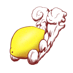 [LINEスタンプ] シャレモン【車レモン】