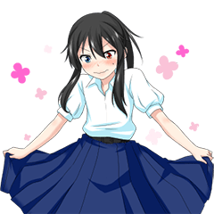 [LINEスタンプ] Bellezza Felutia タイ学園制服の画像（メイン）