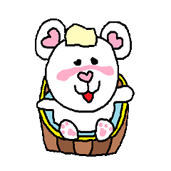 [LINEスタンプ] 可愛いハートのくまさん達