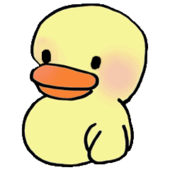 [LINEスタンプ] ふつうのあひる