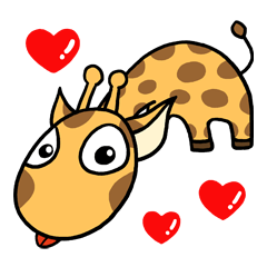 [LINEスタンプ] Giraffe me