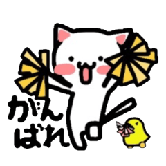 [LINEスタンプ] 三段活用にゃんこ☆の画像（メイン）