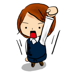 [LINEスタンプ] 会社員 琴子の画像（メイン）