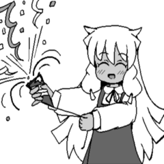 [LINEスタンプ] 白い髪の少女