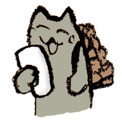 [LINEスタンプ] ニャニャ宮金次郎