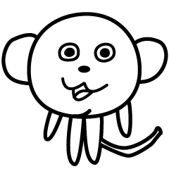 [LINEスタンプ] さるのスタンプの画像（メイン）
