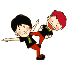 [LINEスタンプ] SUKE3＆SYUのスタンプ