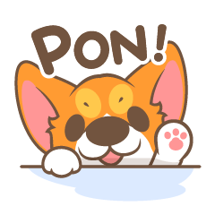 [LINEスタンプ] Corgi Pon Pon