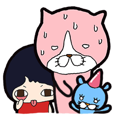 [LINEスタンプ] おたんこ猫ナスビ