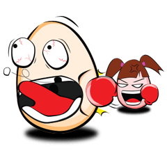 [LINEスタンプ] Egg Oath