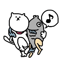 ねこマンとさかなマン？