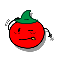 [LINEスタンプ] トマトの「トマピー☆」の画像（メイン）