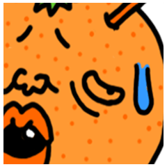 [LINEスタンプ] おかしなオレンジとグレープの画像（メイン）
