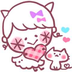 [LINEスタンプ] ラブラブガーリー*花っぺちゃん3