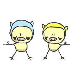 [LINEスタンプ] ぶたぴよ