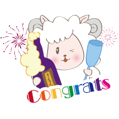 [LINEスタンプ] Congratsの画像（メイン）