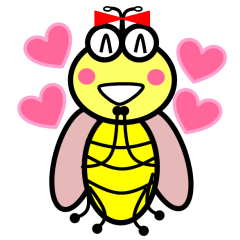 [LINEスタンプ] ミスハチの恋愛事情