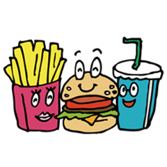 [LINEスタンプ] FUNKY FOODS！の画像（メイン）