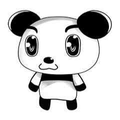 [LINEスタンプ] Panda - Lovely (EN)の画像（メイン）