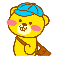 [LINEスタンプ] 福くまの日常 ～出っ歯なクマちゃん♪～の画像（メイン）