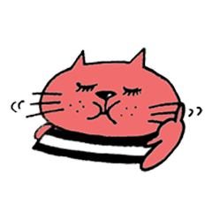 [LINEスタンプ] ぴんくねこの画像（メイン）