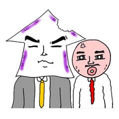 [LINEスタンプ] 男前なイカ 墨吹ゲソ助＆タコ上司