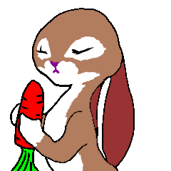 [LINEスタンプ] ツンツンうさぎ