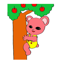 [LINEスタンプ] ピンくまちゃん