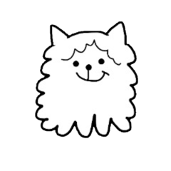 [LINEスタンプ] わたあめ猫の画像（メイン）