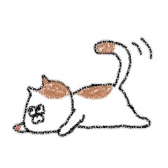 [LINEスタンプ] らくがきねこちゃん