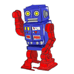 [LINEスタンプ] レトロな「ロボット」