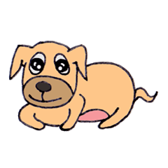 [LINEスタンプ] 犬のコロの画像（メイン）