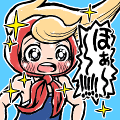 [LINEスタンプ] スーパーでんせつのさいきょう忍者SAYURIの画像（メイン）