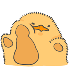 [LINEスタンプ] 無愛想なひよこ