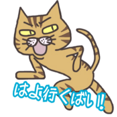 [LINEスタンプ] どら猫de田川弁 その1の画像（メイン）