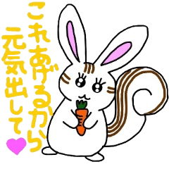 [LINEスタンプ] りすうさぎですが何か？