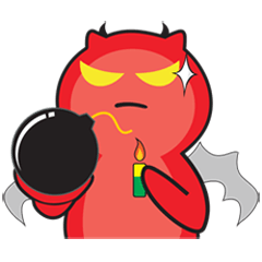 [LINEスタンプ] Red Demon 2の画像（メイン）