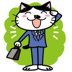 [LINEスタンプ] サラリーマン猫「マシュ」