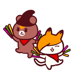 [LINEスタンプ] K-POPペンのくまとねこの画像（メイン）