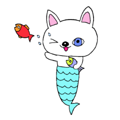 [LINEスタンプ] にゃん魚のYUKIちゃん