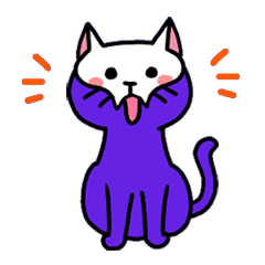 [LINEスタンプ] どくろ猫どんくろ