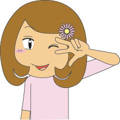 [LINEスタンプ] メグだよの画像（メイン）