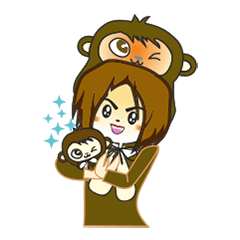 [LINEスタンプ] MONKA