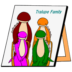 [LINEスタンプ] A Story Of Tralupe Familyの画像（メイン）