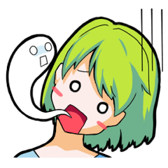 [LINEスタンプ] みどりさんの喜怒哀楽の画像（メイン）