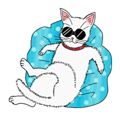 [LINEスタンプ] グラサンねこ